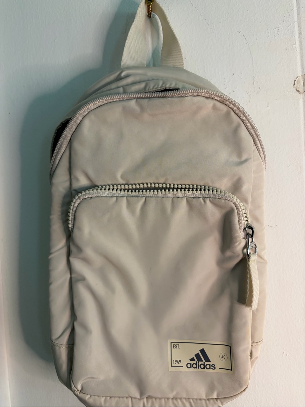 adidas Cream Mini Crossbody Backpack